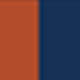 Chestnut Red and Nile Blue